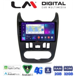 LM Digital - LM ZR8432B GPS Οθόνη OEM Multimedia Αυτοκινήτου για Dacia Duster 2006 > 2012 (CarPlay/AndroidAuto/BT/GPS/WIFI/GPRS)