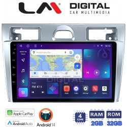LM Digital - LM ZN4140 GPS Οθόνη OEM Multimedia Αυτοκινήτου για Ford Fiesta 2006 -> 2008 (CarPlay/AndroidAuto/BT/GPS/WIFI/GPRS)