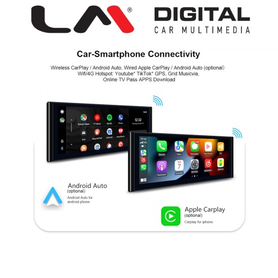 LM Digital - LM G291M10 Οθόνη OEM Multimedia Αυτοκινήτου για AUDI Q2 2018 >2020 (CarPlay/AndroidAuto/BT/GPS/WIFI/GPRS)