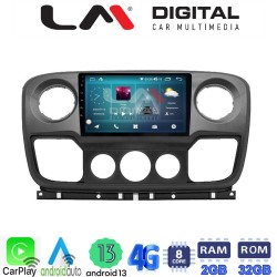 LM Digital - LM ZR8503 GPS Οθόνη OEM Multimedia Αυτοκινήτου για NISSAN NV400 2011 > 2020 OPEL Movano 2011> 2020 RENAULT Master III 2010 > 2019 (CarPlay/AndroidAuto/BT/GPS/WIFI/GPRS)