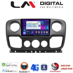 LM Digital - LM ZT8503 GPS Οθόνη OEM Multimedia Αυτοκινήτου για NISSAN NV400 2011 > 2020 OPEL Movano 2011> 2020 RENAULT Master III 2010 > 2019 (CarPlay/AndroidAuto/BT/GPS/WIFI/GPRS)
