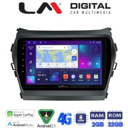 LM Digital - LM ZR8309 GPS Οθόνη OEM Multimedia Αυτοκινήτου για HY SANTA FE 2013 > 2017 HY IX45 (CarPlay/AndroidAuto/BT/GPS/WIFI/GPRS)