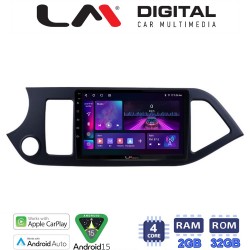 LM Digital - LM ZA4120 GPS Οθόνη OEM Multimedia Αυτοκινήτου για KIA PICCANTO 2011>2017 (CarPlay/AndroidAuto/BT/GPS/WIFI/GPRS)