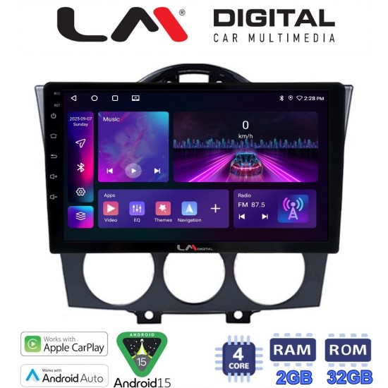 LM Digital - LM ZA4304 GPS Οθόνη OEM Multimedia Αυτοκινήτου για ΠΡΟΣΟΧΗ!!! ΜΕΤΑ ΤΗΝ ΤΟΠΟΘΕΤΗΣΗ Η ΟΘΟΝΗ ΘΑ ΕΞΕΧΕΙ ΑΠO ΤΟ ΤΑΜΠΛΟ 2cmMazda RX8 2001 > 2008 (CarPlay/AndroidAuto/BT/GPS/WIFI/GPRS)