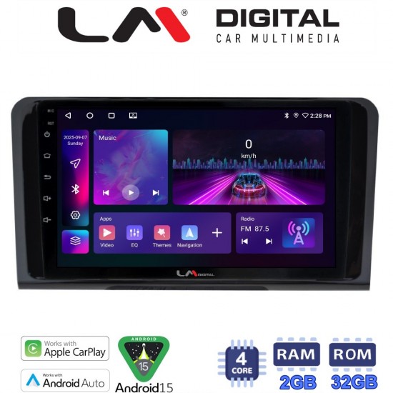 LM Digital - LM ZA4213 GPS Οθόνη OEM Multimedia Αυτοκινήτου για MERCEDES ML 2005>2011 (CarPlay/AndroidAuto/BT/GPS/WIFI/GPRS)