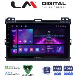 LM Digital - LM ZA4384 GPS Οθόνη OEM Multimedia Αυτοκινήτου για TOYOTA LANDCRUISER J100 2003>2009 (CarPlay/AndroidAuto/BT/GPS/WIFI/GPRS)