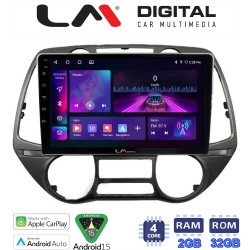 LM Digital - LM ZA4837 GPS Οθόνη OEM Multimedia Αυτοκινήτου για Hyundai i20 2008 > 2014 (CarPlay/AndroidAuto/BT/GPS/WIFI/GPRS)