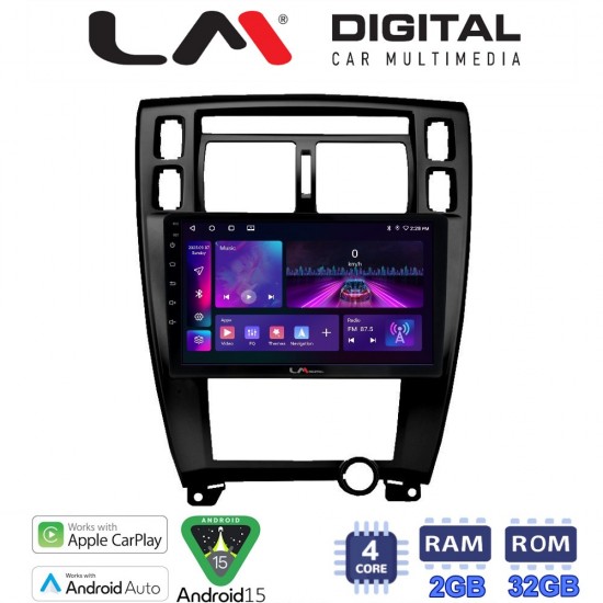 LM Digital - LM ZA4006B GPS Οθόνη OEM Multimedia Αυτοκινήτου για TUCSON 2004 > 2010 (CarPlay/AndroidAuto/BT/GPS/WIFI/GPRS)