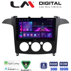 LM Digital - LM ZA4003A GPS Οθόνη OEM Multimedia Αυτοκινήτου για Ford S-Max 2006 > 2014 (CarPlay/AndroidAuto/BT/GPS/WIFI/GPRS)
