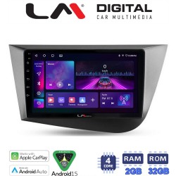 LM Digital - LM ZA4217 GPS Οθόνη OEM Multimedia Αυτοκινήτου για Seat Leon 2005>2012 (CarPlay/AndroidAuto/BT/GPS/WIFI/GPRS)