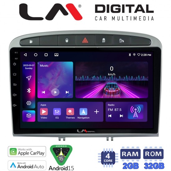 LM Digital - LM ZA4083S GPS Οθόνη OEM Multimedia Αυτοκινήτου για 0 (CarPlay/AndroidAuto/BT/GPS/WIFI/GPRS)
