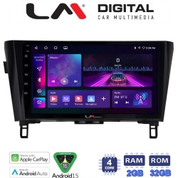 LM Digital - LM ZA4473 GPS Οθόνη OEM Multimedia Αυτοκινήτου για NISSAN QASHQAI & XTRAIL 2014> (CarPlay/AndroidAuto/BT/GPS/WIFI/GPRS)