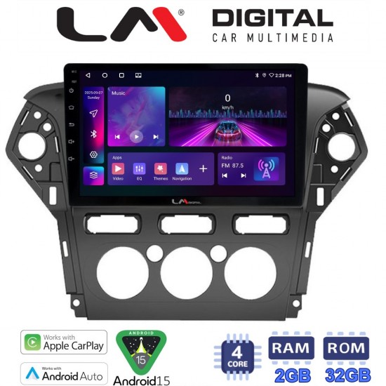 LM Digital - LM ZA4368C GPS Οθόνη OEM Multimedia Αυτοκινήτου για FORD MONDEO 2010 > 2013 (CarPlay/AndroidAuto/BT/GPS/WIFI/GPRS)