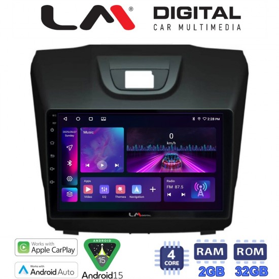 LM Digital - LM ZA4435 GPS Οθόνη OEM Multimedia Αυτοκινήτου για ISUZU DMAX 2012> (CarPlay/AndroidAuto/BT/GPS/WIFI/GPRS)