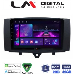 LM Digital - LM ZA4587 GPS Οθόνη OEM Multimedia Αυτοκινήτου για SMART ForTwo 2011> 2015 (CarPlay/AndroidAuto/BT/GPS/WIFI/GPRS)