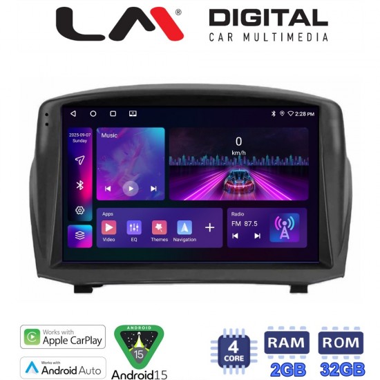 LM Digital - LM ZA4152B GPS Οθόνη OEM Multimedia Αυτοκινήτου για 0 (CarPlay/AndroidAuto/BT/GPS/WIFI/GPRS)