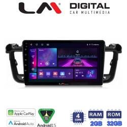LM Digital - LM ZA4509 GPS Οθόνη OEM Multimedia Αυτοκινήτου για PEUGEOT 508 2010>2017 (CarPlay/AndroidAuto/BT/GPS/WIFI/GPRS)