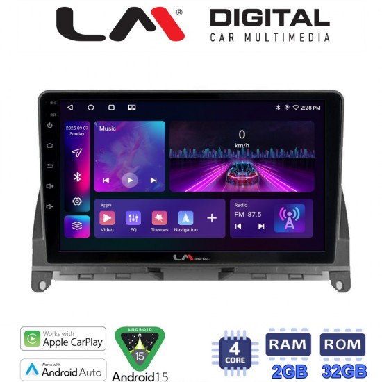LM Digital - LM ZA4265 GPS Οθόνη OEM Multimedia Αυτοκινήτου για MERCEDES C CLASS (W204) 2007>2011 (CarPlay/AndroidAuto/BT/GPS/WIFI/GPRS)