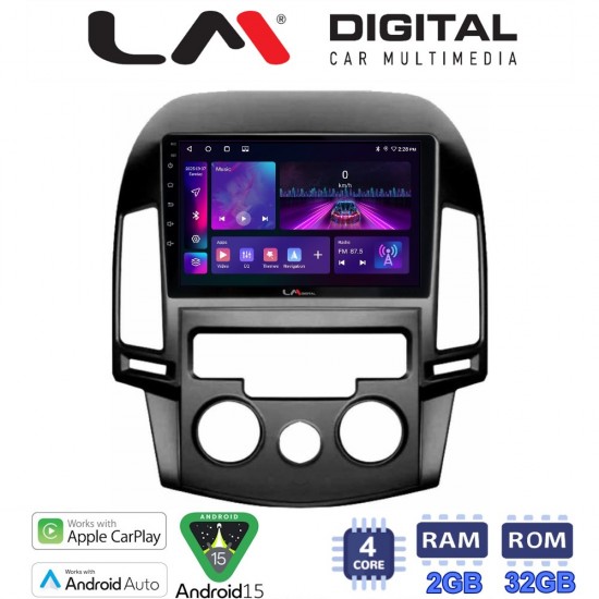 LM Digital - LM ZA4043AC GPS Οθόνη OEM Multimedia Αυτοκινήτου για HYUNDAI i30 2007-2012 (CarPlay/AndroidAuto/BT/GPS/WIFI/GPRS)