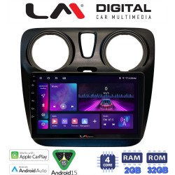 LM Digital - LM ZA4657 GPS Οθόνη OEM Multimedia Αυτοκινήτου για Dacia Dokker 2012 > (CarPlay/AndroidAuto/BT/GPS/WIFI/GPRS)