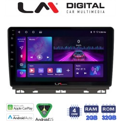 LM Digital - LM ZA4718 GPS Οθόνη OEM Multimedia Αυτοκινήτου για Renault Clio 2020 (CarPlay/AndroidAuto/BT/GPS/WIFI/GPRS)