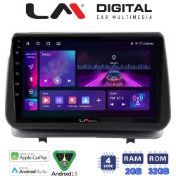 LM Digital - LM ZA4319 GPS Οθόνη OEM Multimedia Αυτοκινήτου για Renault Clio III 2005 > 2011 (CarPlay/AndroidAuto/BT/GPS/WIFI/GPRS)