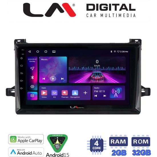 LM Digital - LM ZA4562 GPS Οθόνη OEM Multimedia Αυτοκινήτου για TOYOTA PRIUS 2016> (CarPlay/AndroidAuto/BT/GPS/WIFI/GPRS)