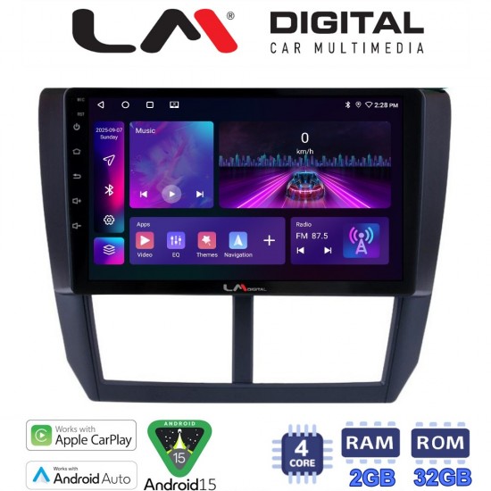LM Digital - LM ZA4272 GPS Οθόνη OEM Multimedia Αυτοκινήτου για SUBARU IMPREZA-FORESTER 2009>2012 (CarPlay/AndroidAuto/BT/GPS/WIFI/GPRS)
