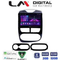 LM Digital - LM ZA4320 GPS Οθόνη OEM Multimedia Αυτοκινήτου για RENAULT CLIO 2012 > 2015 (CarPlay/AndroidAuto/BT/GPS/WIFI/GPRS)