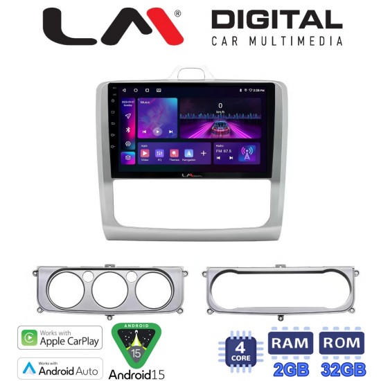 LM Digital - LM ZA4329 GPS Οθόνη OEM Multimedia Αυτοκινήτου για FORD FOCUS 2004>2012 (CarPlay/AndroidAuto/BT/GPS/WIFI/GPRS)