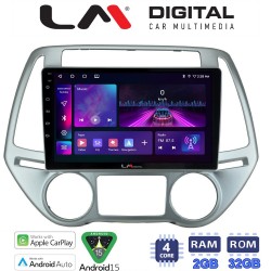LM Digital - LM ZA4840 GPS Οθόνη OEM Multimedia Αυτοκινήτου για HYUNDAI i20 2008>2013 (CarPlay/AndroidAuto/BT/GPS/WIFI/GPRS)