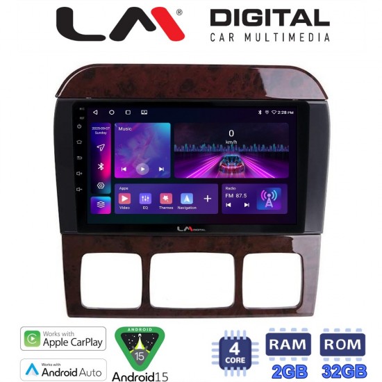 LM Digital - LM ZA4220C GPS Οθόνη OEM Multimedia Αυτοκινήτου για MERCEDES S W220 1998 > 2005 (CarPlay/AndroidAuto/BT/GPS/WIFI/GPRS)