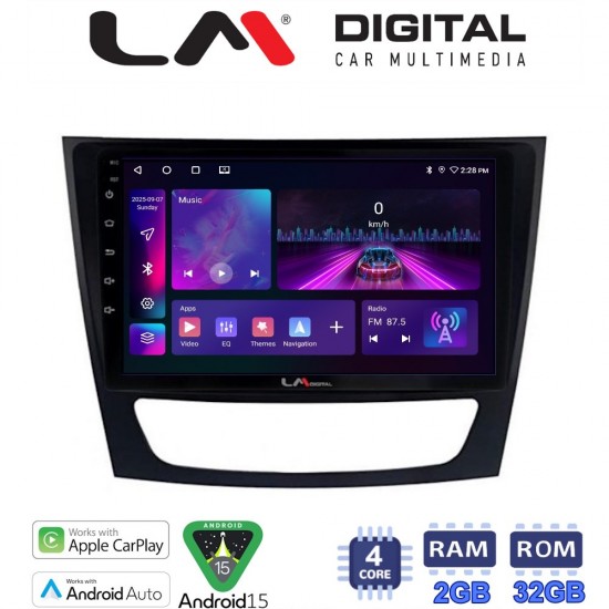 LM Digital - LM ZA4090 GPS Οθόνη OEM Multimedia Αυτοκινήτου για MERCEDES E class (W211) (CarPlay/AndroidAuto/BT/GPS/WIFI/GPRS)