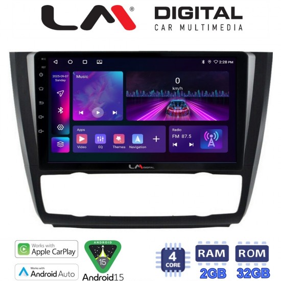 LM Digital - LM ZA4170B GPS Οθόνη OEM Multimedia Αυτοκινήτου για BMW σειρά 1 (E81 - E82 - E87 -E88) (CarPlay/AndroidAuto/BT/GPS/WIFI/GPRS)