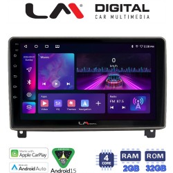 LM Digital - LM ZA4404 GPS Οθόνη OEM Multimedia Αυτοκινήτου για PEUGEOT 407 2004 > 2011 (CarPlay/AndroidAuto/BT/GPS/WIFI/GPRS)