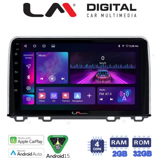 LM Digital - LM ZA4813 GPS Οθόνη OEM Multimedia Αυτοκινήτου για HONDA CRV 2017> (CarPlay/AndroidAuto/BT/GPS/WIFI/GPRS)