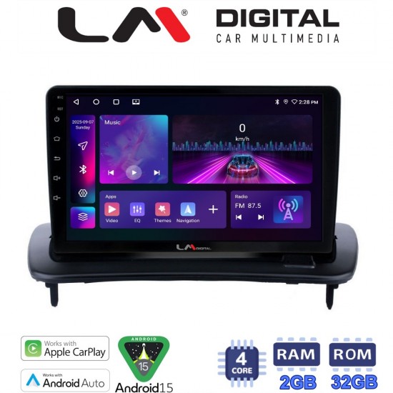 LM Digital - LM ZA4387 GPS Οθόνη OEM Multimedia Αυτοκινήτου για Volvo S40-C30-C70 (CarPlay/AndroidAuto/BT/GPS/WIFI/GPRS)