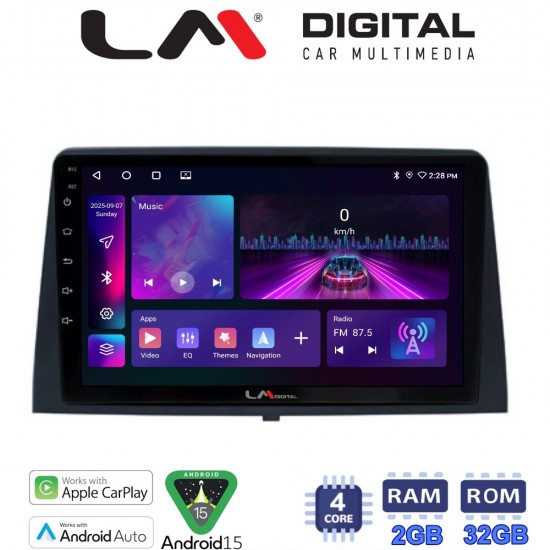 LM Digital - LM ZA4330 GPS Οθόνη OEM Multimedia Αυτοκινήτου για CITROEN BERLINGO - PEUGEOT PARTNER 2019> (CarPlay/AndroidAuto/BT/GPS/WIFI/GPRS)