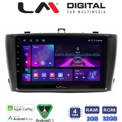 LM Digital - LM ZA4027 GPS Οθόνη OEM Multimedia Αυτοκινήτου για TOYOTA AVENSIS T27 2009 > 2016 (CarPlay/AndroidAuto/BT/GPS/WIFI/GPRS)
