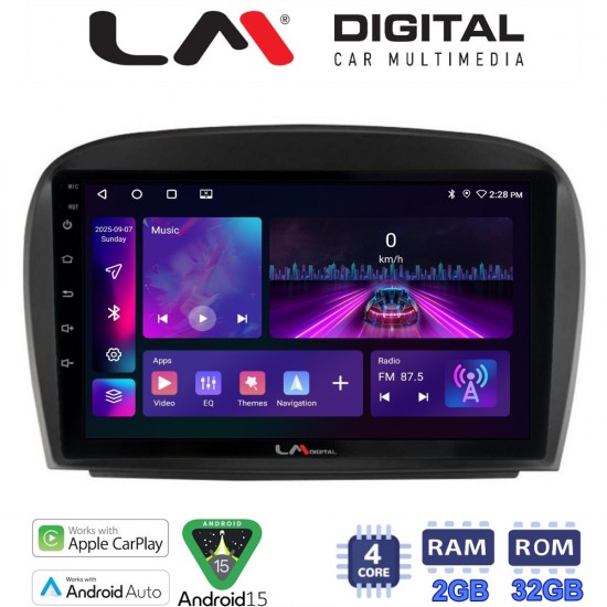 LM Digital - LM ZA4817 GPS Οθόνη OEM Multimedia Αυτοκινήτου για Mercedes SL 2009 > 2014 (CarPlay/AndroidAuto/BT/GPS/WIFI/GPRS)
