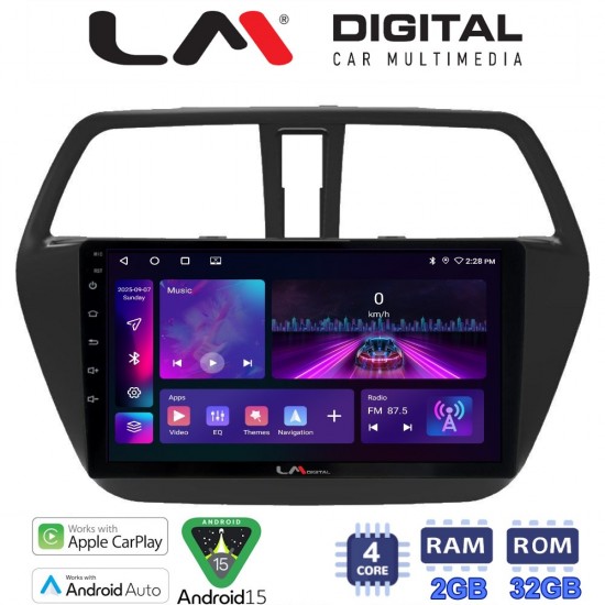 LM Digital - LM ZA4337 GPS Οθόνη OEM Multimedia Αυτοκινήτου για SUZUKI SX4 SCROSS 2014> (CarPlay/AndroidAuto/BT/GPS/WIFI/GPRS)