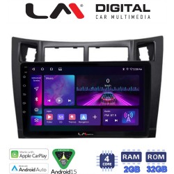 LM Digital - LM ZA4084 GPS Οθόνη OEM Multimedia Αυτοκινήτου για Τoyota Yaris 2006 > 2011 (CarPlay/AndroidAuto/BT/GPS/WIFI/GPRS)