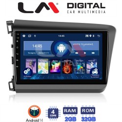 LM Digital - LM ZL4630 GPS Οθόνη OEM Multimedia Αυτοκινήτου για Honda Civic 2012 > 2016 (BT/GPS/WIFI/GPRS)