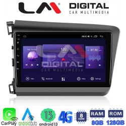 LM Digital - LM ZT8630 GPS Οθόνη OEM Multimedia Αυτοκινήτου για Honda Civic 2012 > 2016 (CarPlay/AndroidAuto/BT/GPS/WIFI/GPRS)