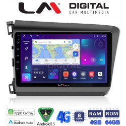 LM Digital - LM ZC8630 GPS Οθόνη OEM Multimedia Αυτοκινήτου για Honda Civic 2012 > 2016 (CarPlay/AndroidAuto/BT/GPS/WIFI/GPRS)