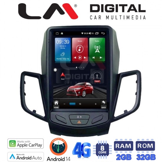 LM Digital - LM TR8152 GPS Οθόνη OEM Multimedia τυπου Tesla 9,7inch Ford Fiesta 2008 - 2017 (CarPlay/AndroidAuto/BT/GPS/WIFI/GPRS)
