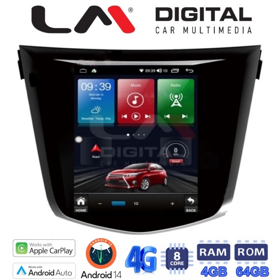 LM Digital - LM TC8353 GPS Οθόνη OEM Multimedia τυπου Tesla 9,7inch Nissan Qashqai J11 (CarPlay/AndroidAuto/BT/GPS/WIFI/GPRS)