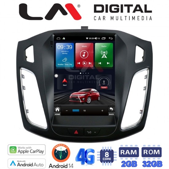 LM Digital - LM TR8501 GPS Οθόνη OEM Multimedia τυπου Tesla 9,7inch Ford Focus 2011 > 2018 (CarPlay/AndroidAuto/BT/GPS/WIFI/GPRS)