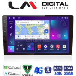 LM Digital - LM E8909 GPS Οθόνη universal tablet style Multimedia Αυτοκινήτου 9inch (CarPlay/AndroidAuto/BT/GPS/WIFI)