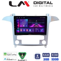 LM Digital - LM ZA4003 GPS Οθόνη OEM Multimedia Αυτοκινήτου για Ford S-Max 2006 > 2014 (CarPlay/AndroidAuto/BT/GPS/WIFI/GPRS)